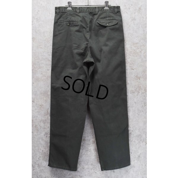 画像5: 【ビンテージ】【BOSTON BAY】ボストンベイ【オリーブグリーン】2タック 【コットンパンツ】【34ｘ30】 
