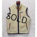 ビンテージ【パタゴニア】【patagonia】ベージュ【レトロパイルベスト】【フリースベスト】【サイズL】 