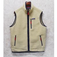 ビンテージ【パタゴニア】【patagonia】ベージュ【レトロパイルベスト】【フリースベスト】【サイズL】 