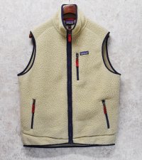 ビンテージ【パタゴニア】【patagonia】ベージュ【レトロパイルベスト】【フリースベスト】【サイズL】 