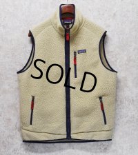 ビンテージ【パタゴニア】【patagonia】ベージュ【レトロパイルベスト】【フリースベスト】【サイズL】 