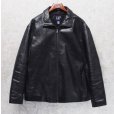 画像1: 【ビンテージ】オールドギャップ【GAP】【ギャップ】【ブラック】カーコート【レザージャケット】【サイズXL】<br> (1)