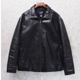 【ビンテージ】オールドギャップ【GAP】【ギャップ】【ブラック】カーコート【レザージャケット】【サイズXL】 