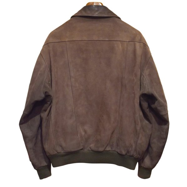 画像4: 〜00’ｓ【ビンテージ】【Timberland】ティンバーランド【ブラウン】ヌバックレザー【カウハイド】【オールレザージャケット】【ジップアップブルゾン】【サイズL】 