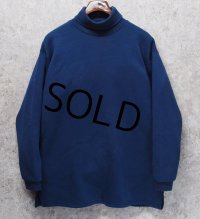 90's【USA製】ビンテージ【LEE】【リー】【紺】無地【タートルネック】【スウェット】【サイズL】 