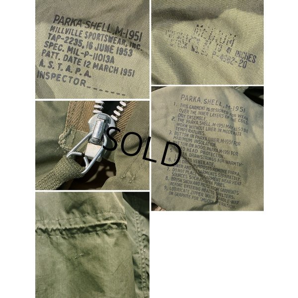 画像2: 程度良好!!【50's】【ビンテージ】【米軍実物】【M-51】フルセット【モッズパーカー】【フィールドパーカー】【フィッシュテイルパーカー】【サイズM】 