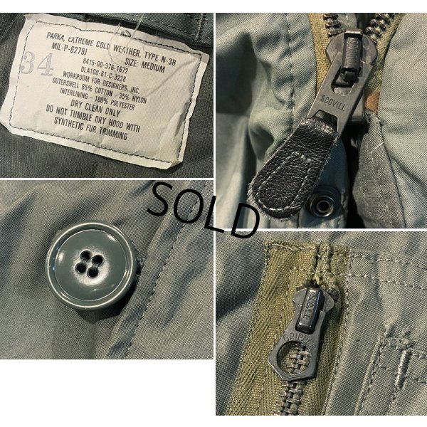 画像2: デッドストック!! 80's【ビンテージ】米軍実物【USAF】WORKROOM FOR DESIGNERS製 6279J【N-3B】【フライトジャケット】【サイズM】 