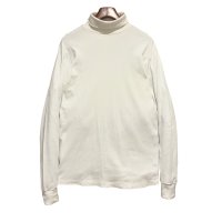 〜90'ｓ【エディーバウアー】Eddie Bauer【白】無地【タートルネックロンT】【サイズL程度】 