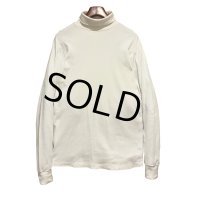 〜90'ｓ【エディーバウアー】Eddie Bauer【白】無地【タートルネックロンT】【サイズL程度】 