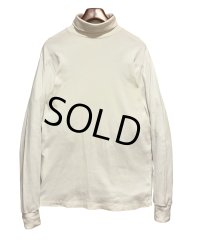 〜90'ｓ【エディーバウアー】Eddie Bauer【白】無地【タートルネックロンT】【サイズL程度】 