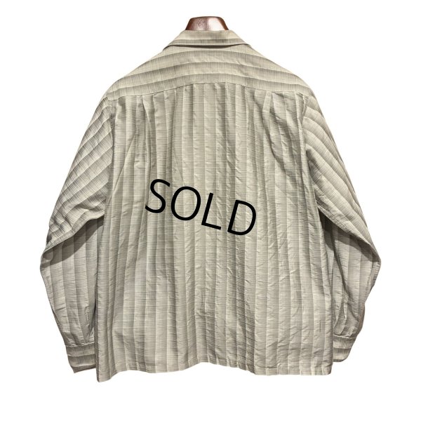 画像3: 60’s【Benhil】ベンヒル【ビンテージ】【モスグレー】オープンカラーシャツ【開襟シャツ】【サイズL程度】 