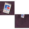 画像2: 90'ｓ【USA製】【RUSSELL】ラッセル 【ビンテージ】紫【無地】【クルーネック】前V スウェット【サイズXL】<br> (2)