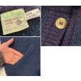 画像2: 80's~【アイルランド製】 ビンテージ【L.L.Bean】LLビーン【青×紫】【カーディガン】レディース【サイズW-M】<br> (2)