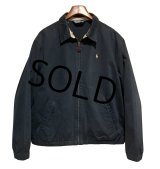 【ラルフローレン】【POLO RALPH LAUREN】ビンテージ【紺】【コットン】ジップアップブルゾン【スウィングトップ】【サイズＬ】 