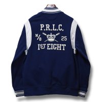ビンテージ【ラルフローレン】【POLO RALPH LAUREN】【青×白】【ブルゾン】【スウェットスタジャン】【サイズXL】 