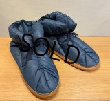 程度良好!!【エディーバウアー】Eddie Bauer 青【ダウン】ルームシューズ　サイズXL　 