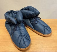 程度良好!!【エディーバウアー】Eddie Bauer 青【ダウン】ルームシューズ　サイズXL　 