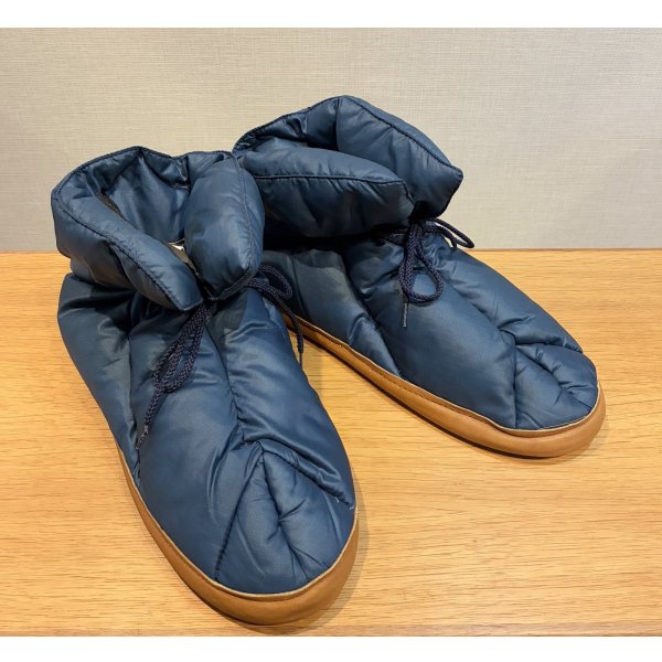 画像1: 程度良好!!【エディーバウアー】Eddie Bauer 青【ダウン】ルームシューズ　サイズXL　 