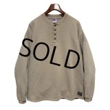 90's【USA製】【RUSSELL】ラッセル 【ビンテージ】ベージュ 【無地】【ヘンリーネックネックスウェット】【サイズXXL】 