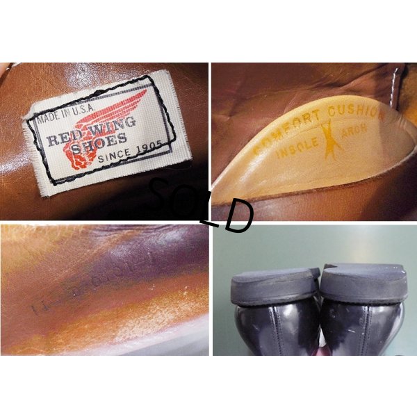 画像2: ~80's 【USA製】【Red Wing】【レッドウィング】【黒】【POSTMAN OXFORD】ポストマンシューズ【11D】【29cm程度】 