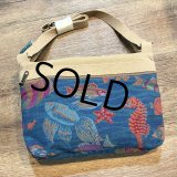デッドストック USA製【MY MAINE BAG】マイメインバッグ【魚柄】青ｘベージュ 【ショルダーバッグ】  