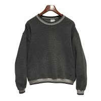 90's【JERZEES】ジャージーズ【ビンテージ】【グレーｘ黒】マイクロチェック スウェット【サイズL】 