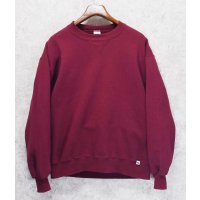 90's【USA製】【RUSSELL】ラッセル 【ビンテージ】【紫】 前V【無地】【クルーネックスウェット】【サイズL】 