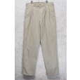 画像1: ~90's【USA製】【ビンテージ】【L.L.Bean】【エルエルビーン】【裏地赤チェック】【コットンパンツ】2タック【カーキ】【34×34】<br> (1)