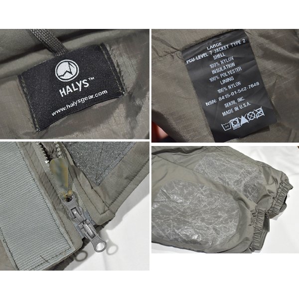 画像2: ほぼ未使用!!【HALYS】【米軍実物】【PCU】TYPE2【レベル７】プリマロフト【モンスターパーカー】【サイズL】 