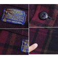 画像2: 60's【ビンテージ】【Pendleton】【ペンドルトン】【エンジ×黒ｘ緑チェック】【ウールジャケット】サイズＸＬ<br> (2)