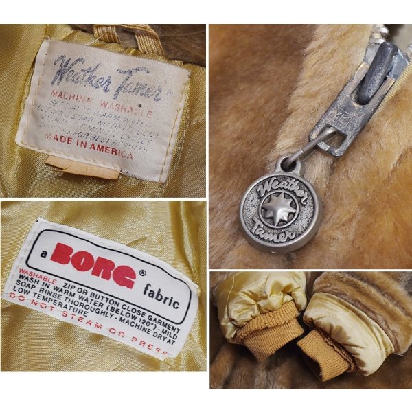 画像2: USA製【ビンテージ】【weather tamer】【アクリルファー】【レディース】中綿入り【ファーブルゾン】S程度 