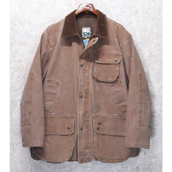 画像1: 90's~【USA製】【ビンテージ】【10-X】【赤茶色】ゴアウインドストッパー【ハンティングジャケット】コットンジャケット【サイズXL】 