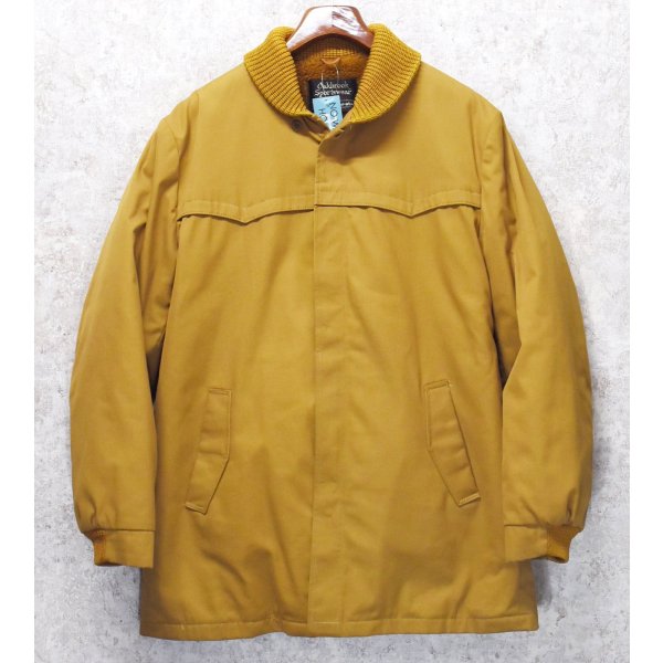 画像1:  70’s【ビンテージ】【Sears Oakbrook】シアーズ【ライトブラウン】【裏ボア付き】【ショールカラー】ジップアップコート【US44】 