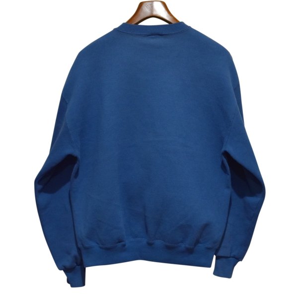 画像3: 90'ｓ【USA製】【RUSSELL】ラッセル 【ビンテージ】青【無地】【クルーネック】前V スウェット【サイズL】 