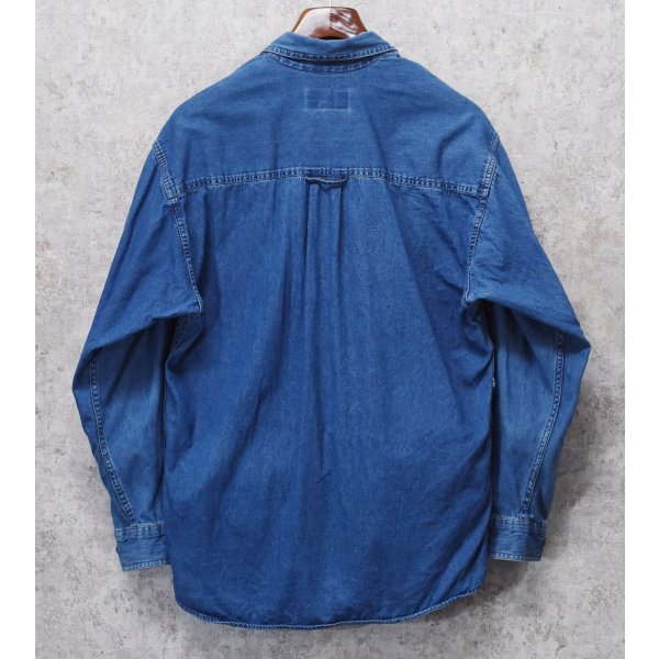 画像3: 90's~【ビンテージ】【エディーバウアー】Eddie Bauer【デニム】【ボタンダウンシャツ】【サイズＭ】 
