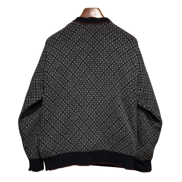 画像3: 【メキシコ製】【ビンテージ】【JANTZEN】ジャンセン【グレー系】ハウンドトゥース【アクリル】【カーディガン】【サイズM】 