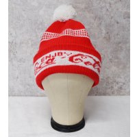 USA製【ビンテージ】【コカ・コーラ】【Enjoy Coca-Cola】【赤×白】 【ニットキャップ】ポンポン付き 【ニット帽】  