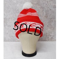 USA製【ビンテージ】【コカ・コーラ】【Enjoy Coca-Cola】【赤×白】 【ニットキャップ】ポンポン付き 【ニット帽】  