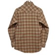 画像3: 【USA製】 ビンテージ 【Lee】リー【オレンジ系】チェック柄【スナップボタン】【ウエスタンシャツ】コットンシャツ【サイズM】 <br> (3)