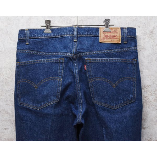 画像5: コロンビア製 90's~【ビンテージ】【LEVI'S】【リーバイス５１７】濃紺 ブーツカット【デニムパンツ】【517】【38Ｘ30】 