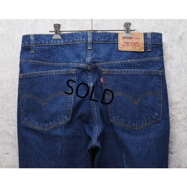画像5: コロンビア製 90's~【ビンテージ】【LEVI'S】【リーバイス５１７】濃紺 ブーツカット【デニムパンツ】【517】【38Ｘ30】 