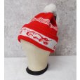 画像6: USA製【ビンテージ】【コカ・コーラ】【Enjoy Coca-Cola】【赤×白】 【ニットキャップ】ポンポン付き 【ニット帽】 <br> (6)