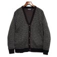 画像1: 【メキシコ製】【ビンテージ】【JANTZEN】ジャンセン【グレー系】ハウンドトゥース【アクリル】【カーディガン】【サイズM】<br> (1)