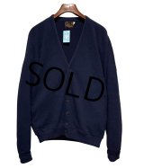 80's【ビンテージ】【JCPenney】【JCペニー】【紺】【アクリルカーディガン】【サイズXL-TALL】 