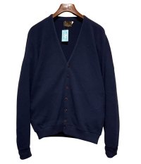 80's【ビンテージ】【JCPenney】【JCペニー】【紺】【アクリルカーディガン】【サイズXL-TALL】 