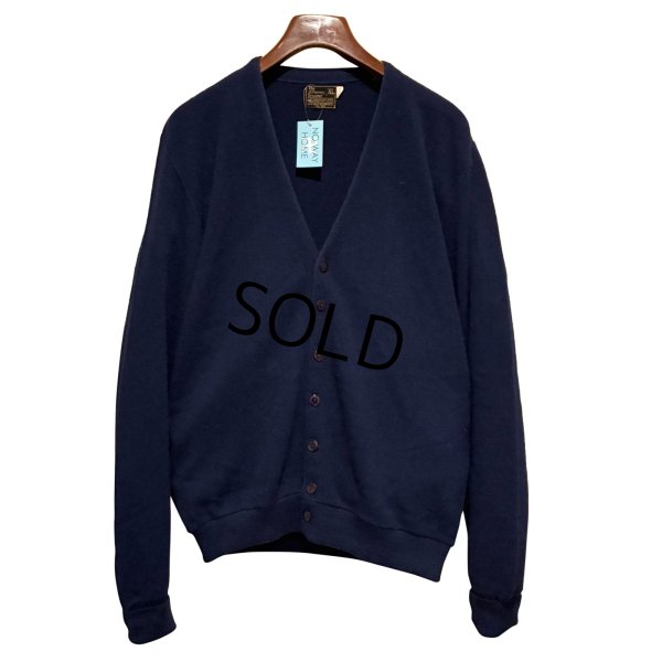 画像1: 80's【ビンテージ】【JCPenney】【JCペニー】【紺】【アクリルカーディガン】【サイズXL-TALL】 