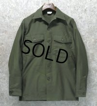ほぼ未使用!!【~70's】【米軍実物】【ビンテージ】【U.S.ARMY】【ユーティリティシャツ】【14 1/2×33】 