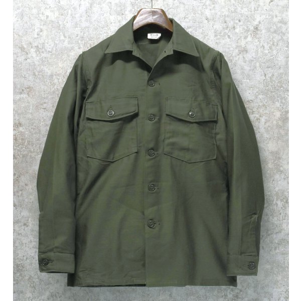 画像1: ほぼ未使用!!【~70's】【米軍実物】【ビンテージ】【U.S.ARMY】【ユーティリティシャツ】【14 1/2×33】 