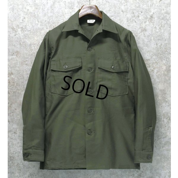 画像1: ほぼ未使用!!【~70's】【米軍実物】【ビンテージ】【U.S.ARMY】【ユーティリティシャツ】【14 1/2×33】 