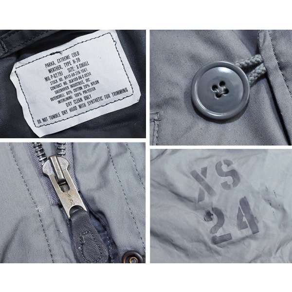 画像2: デッドストック!! 80's【ビンテージ】米軍実物【USAF】GREENBRIER INDUSTRIES製 ステンシル入り【N-3B】【フライトジャケット】【サイズXS】 